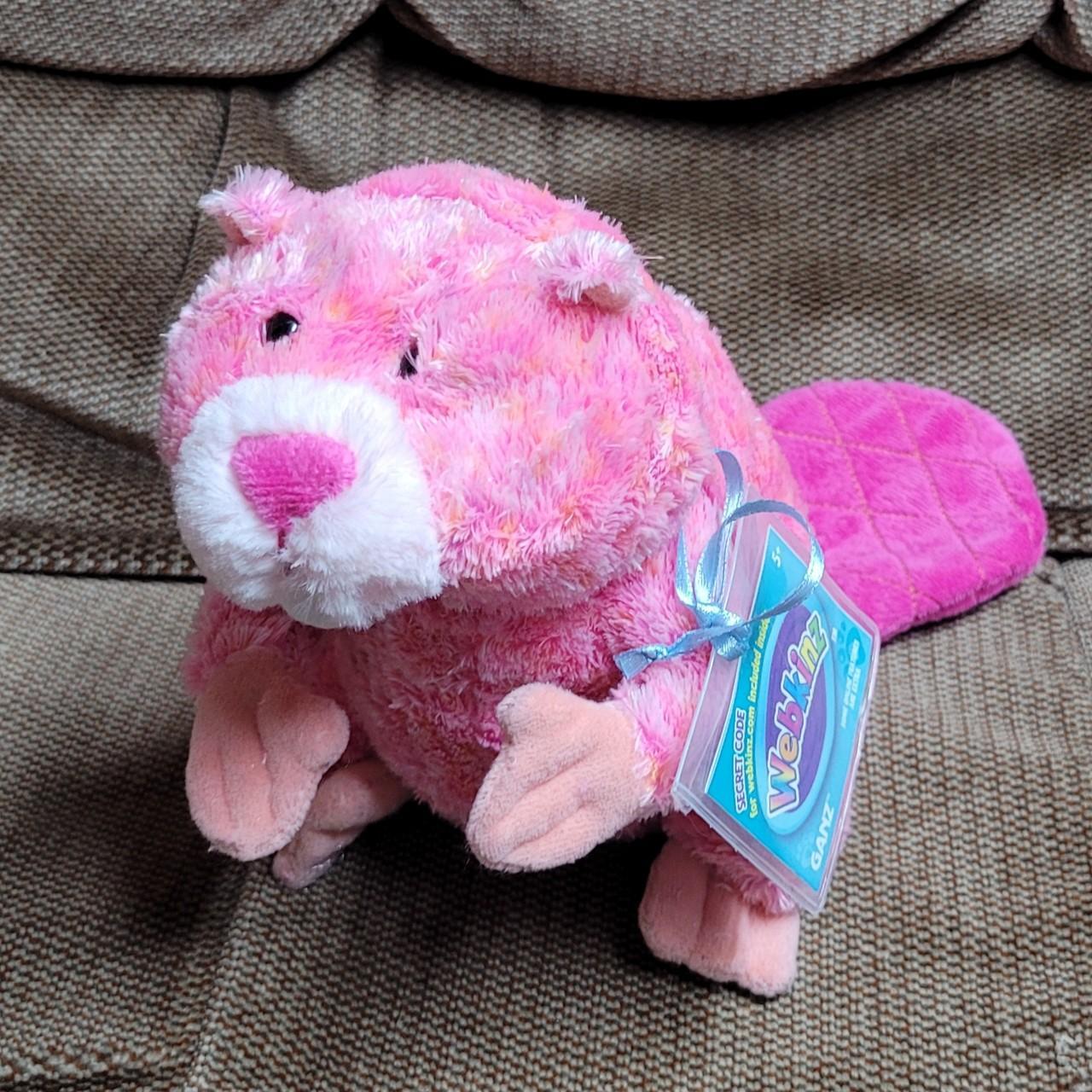 Ganz Webkinz Summer Pink Beaver New Unused Code... - Depop