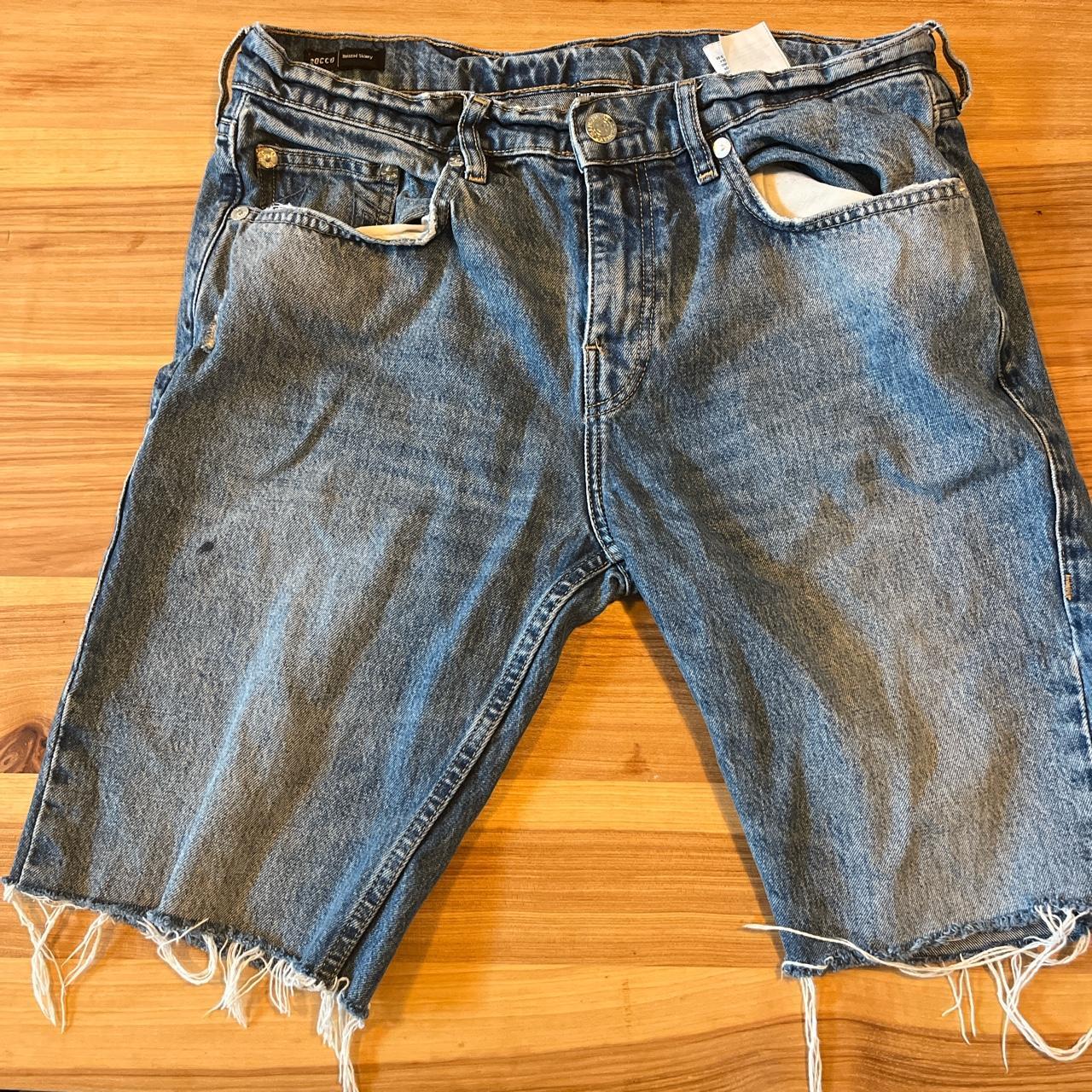 true religion jean shorts - Depop