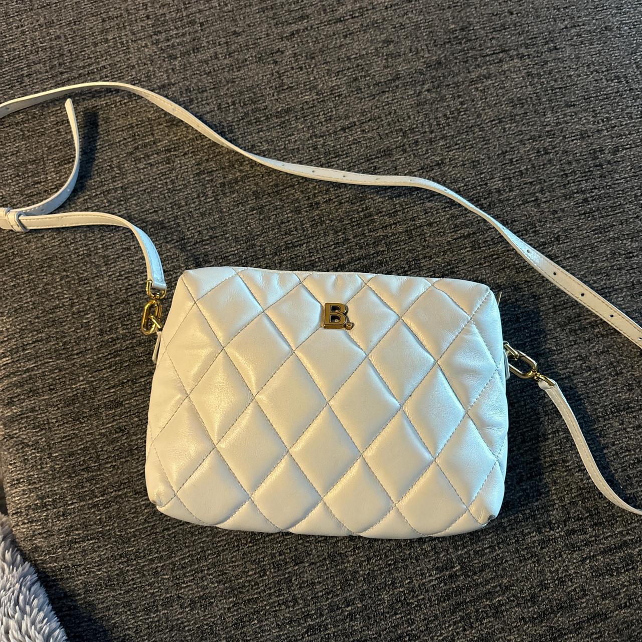 Authentic balenciaga white cross body mini bag