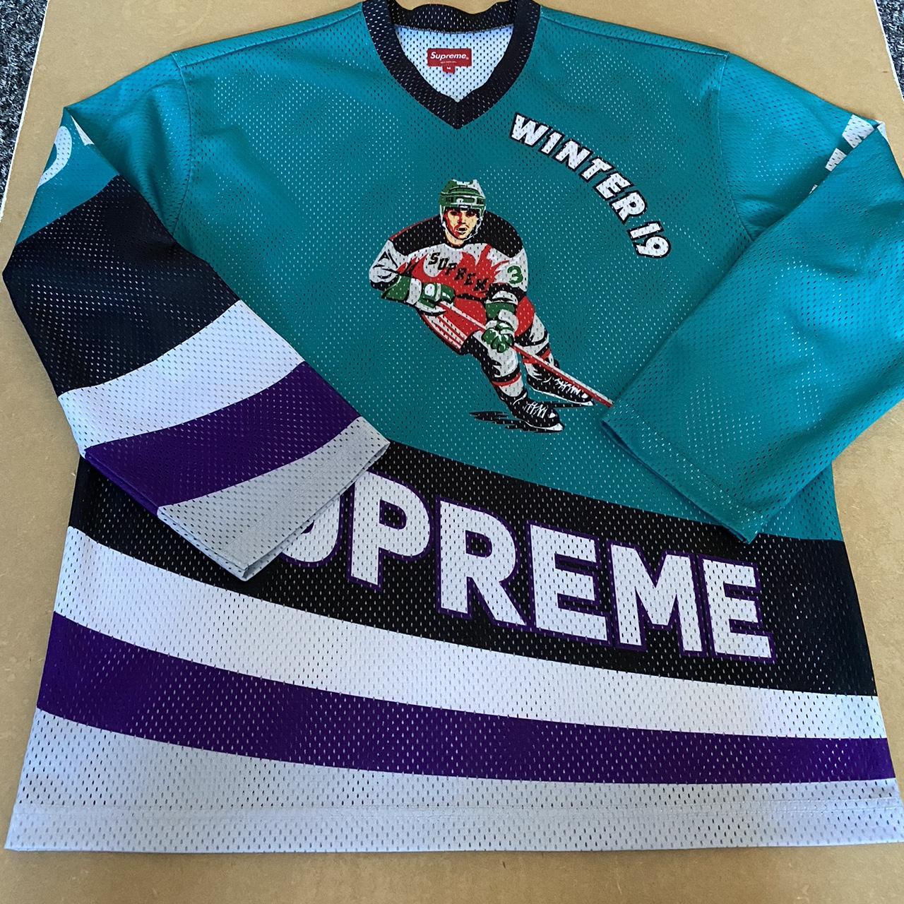 SUPREME HOCKEY JERSEY #supreme #hockeyjersey... - Depop