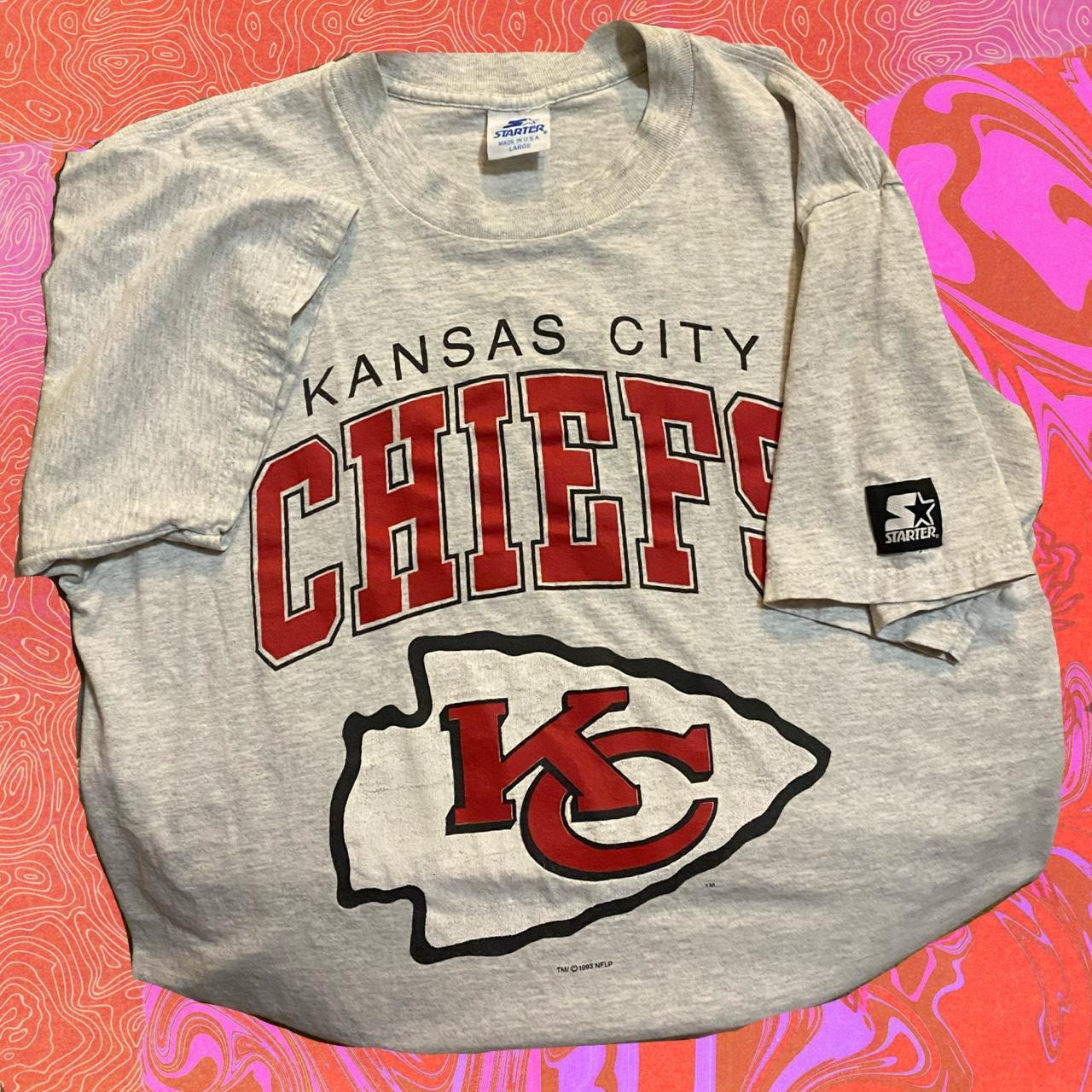 \ud83d\udd25\ud83d\udd25 1993 Kansas City Chiefs NFL Grey T-shirt \/\/... - Depop