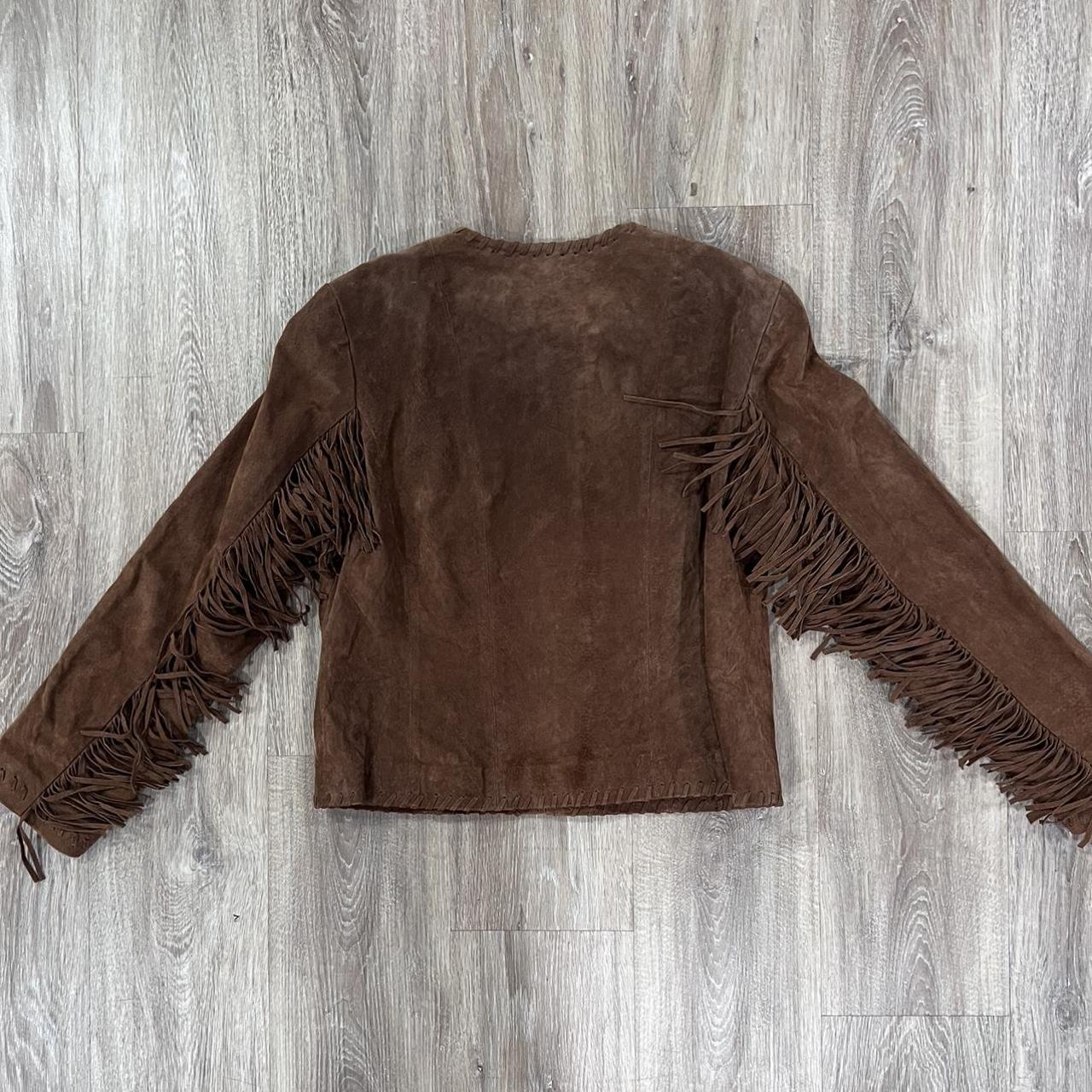 The most yummy choco brown suede/faux leather... - Depop