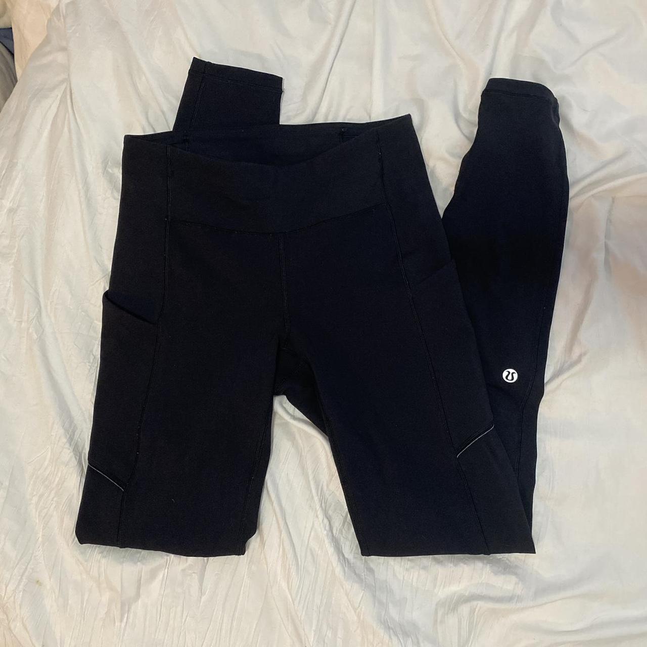 lululemon leggings - has side pockets - zipper - Depop
