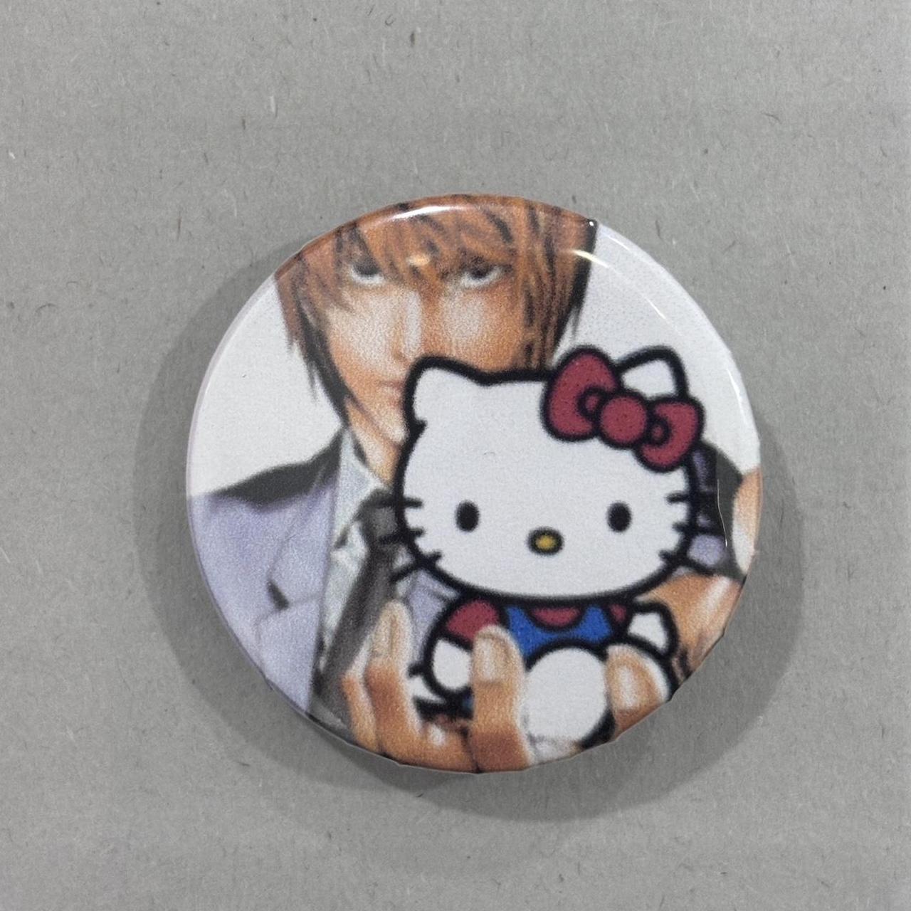 handmade death note light yagami & hello kitty... - Depop