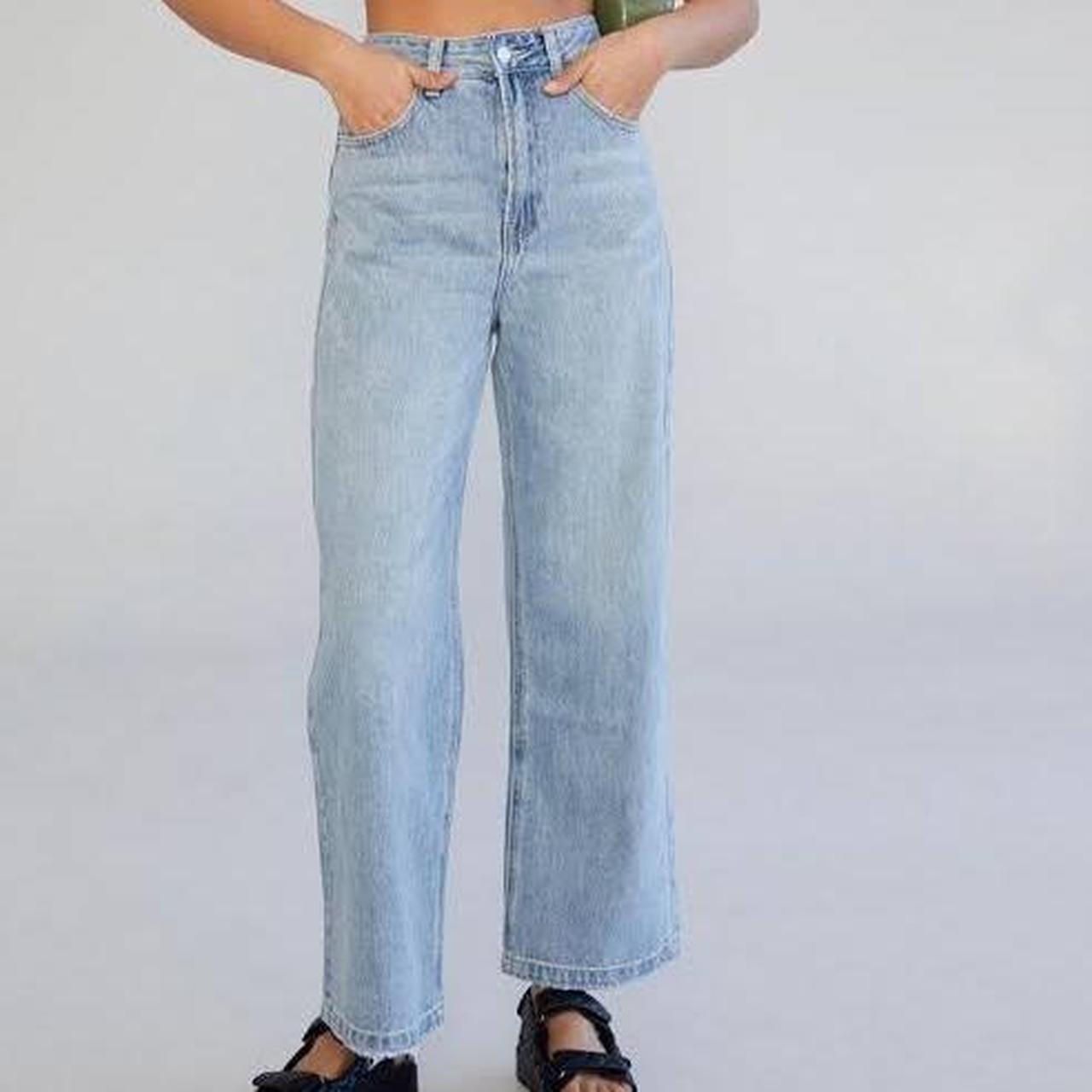 “glassons” High Rise Cropped Wide Leg Jean (size 6) - Depop