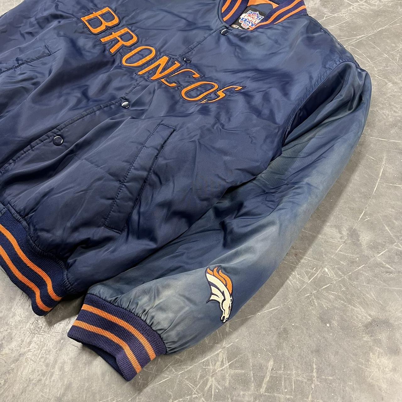 vintage denver broncos bomber jacket , 9/10