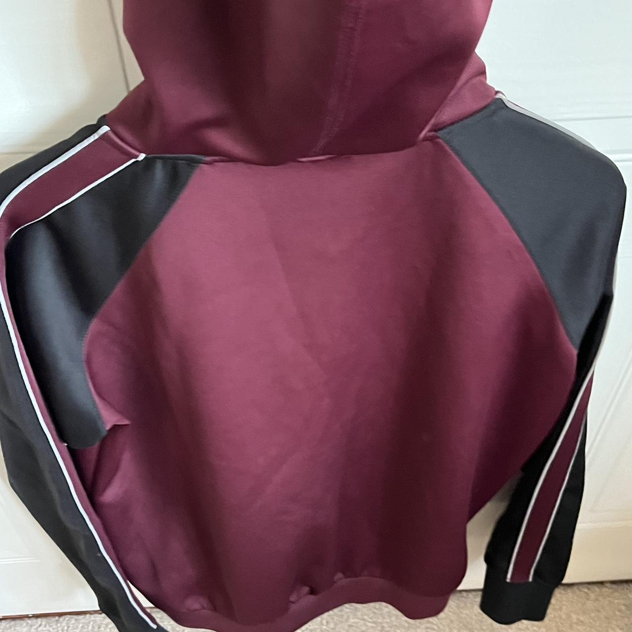 Gym King Jacket Hoodie Size Men s Large Burgandy Depop