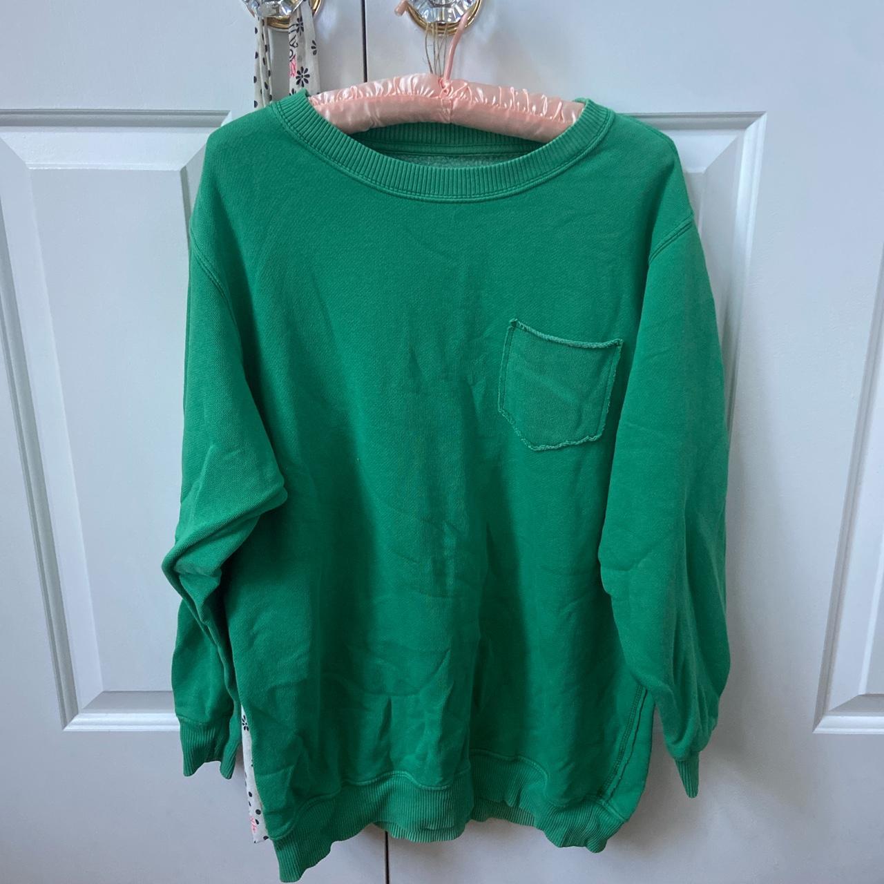 Aerie XS Crewneck!! Kelly green color and is... - Depop