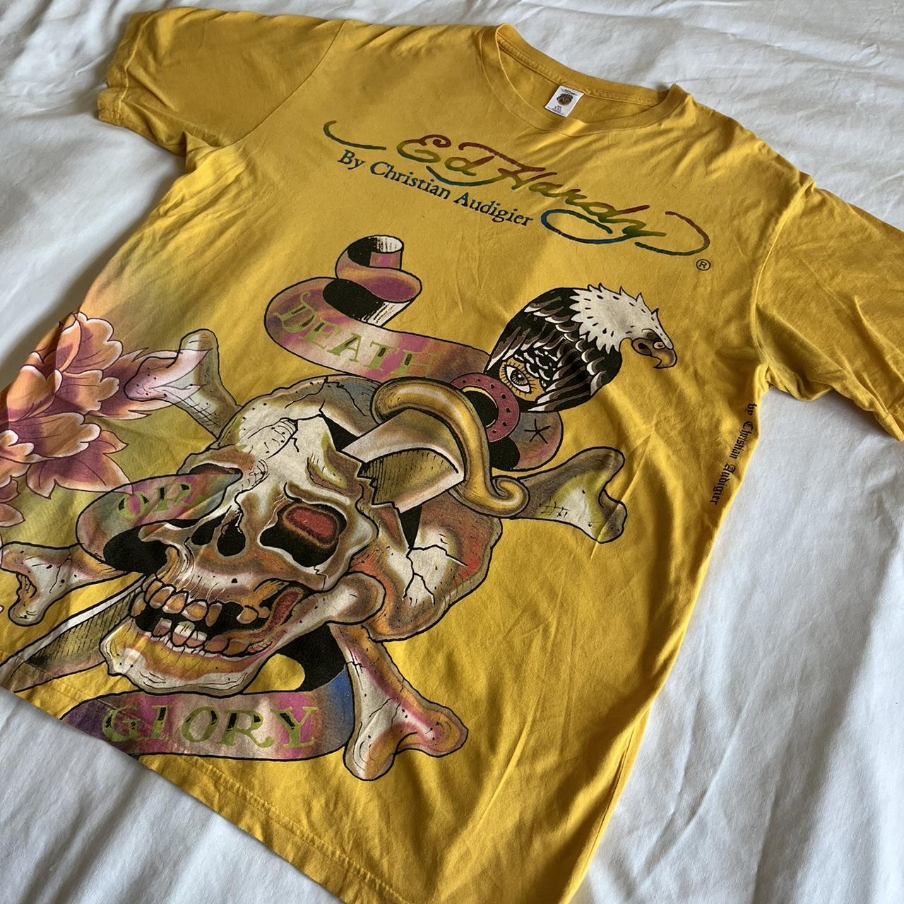 2000s ed hardy tee Size XXL( fits XL) lmk lmk... - Depop