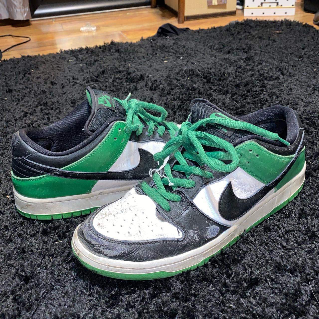 Nike Dunk Low Pine Green. very beat and probablh... - Depop