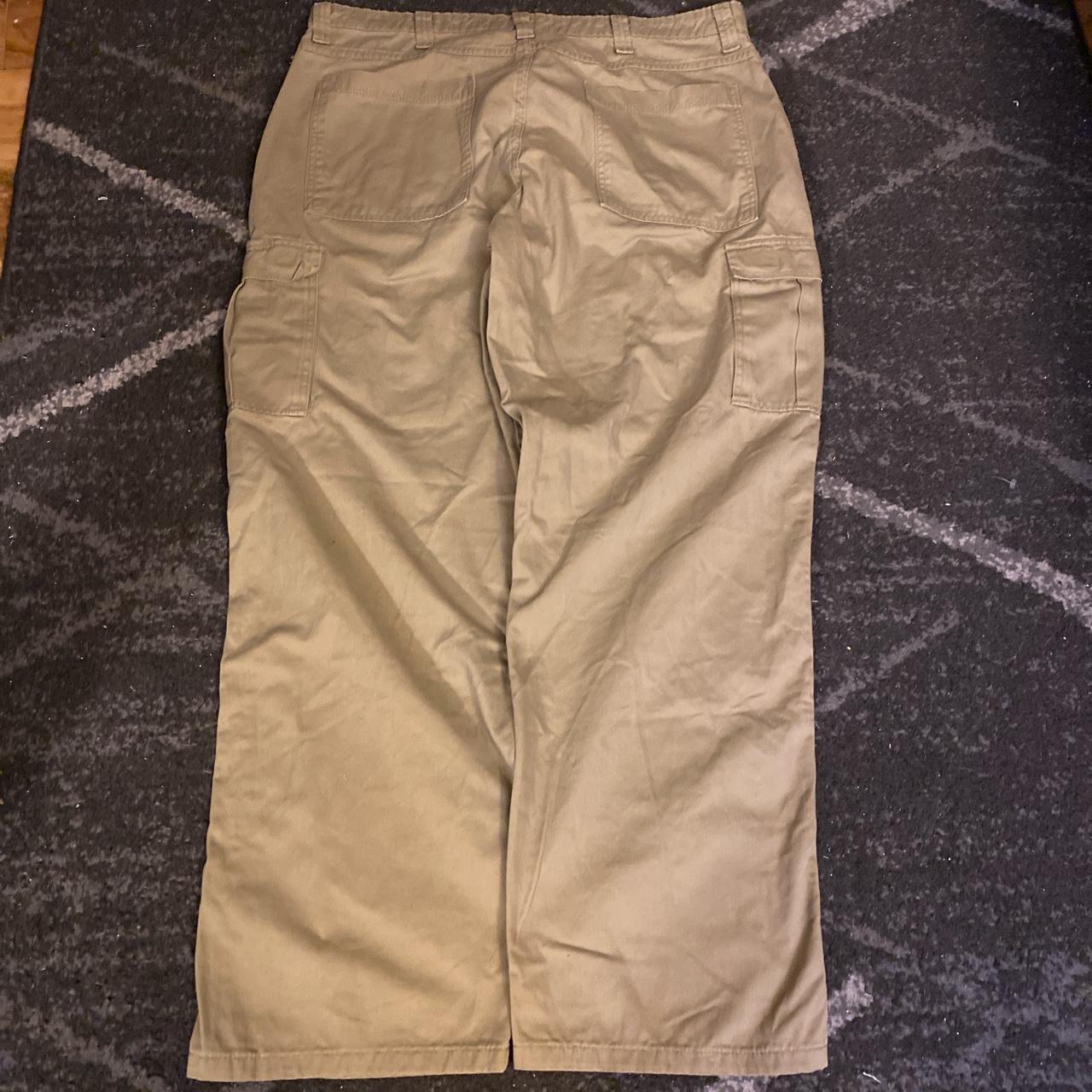 tan baggy cargo pants. absolutely necessary for... - Depop