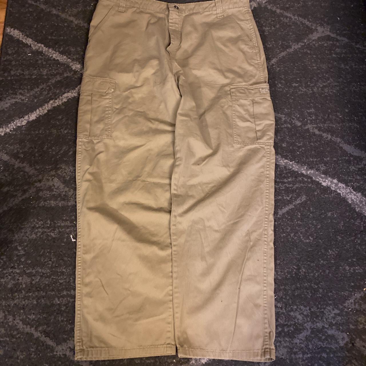 tan baggy cargo pants. absolutely necessary for... - Depop