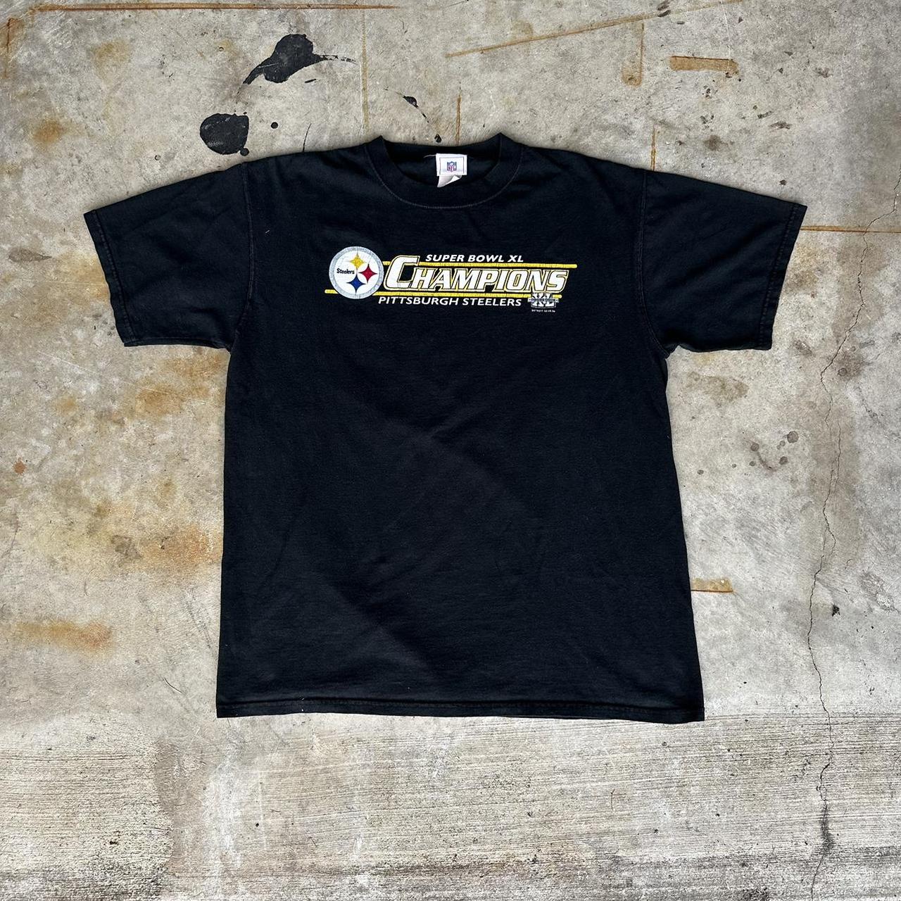 Vintage 2006 NFL Pittsburgh Steelers Super Bowl XL Champions Graphic T Shirt