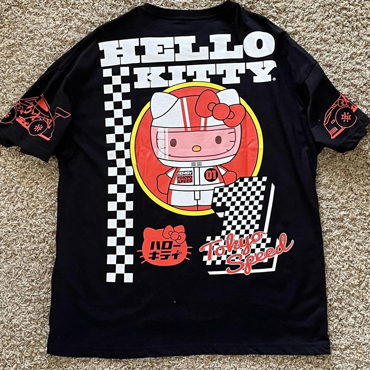 Hello Kitty Racer Tee XL, New with tags. Large and