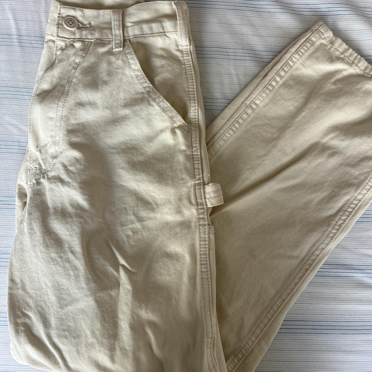 Brandy Melville cream Tammy cargo pants Size S Never... Depop