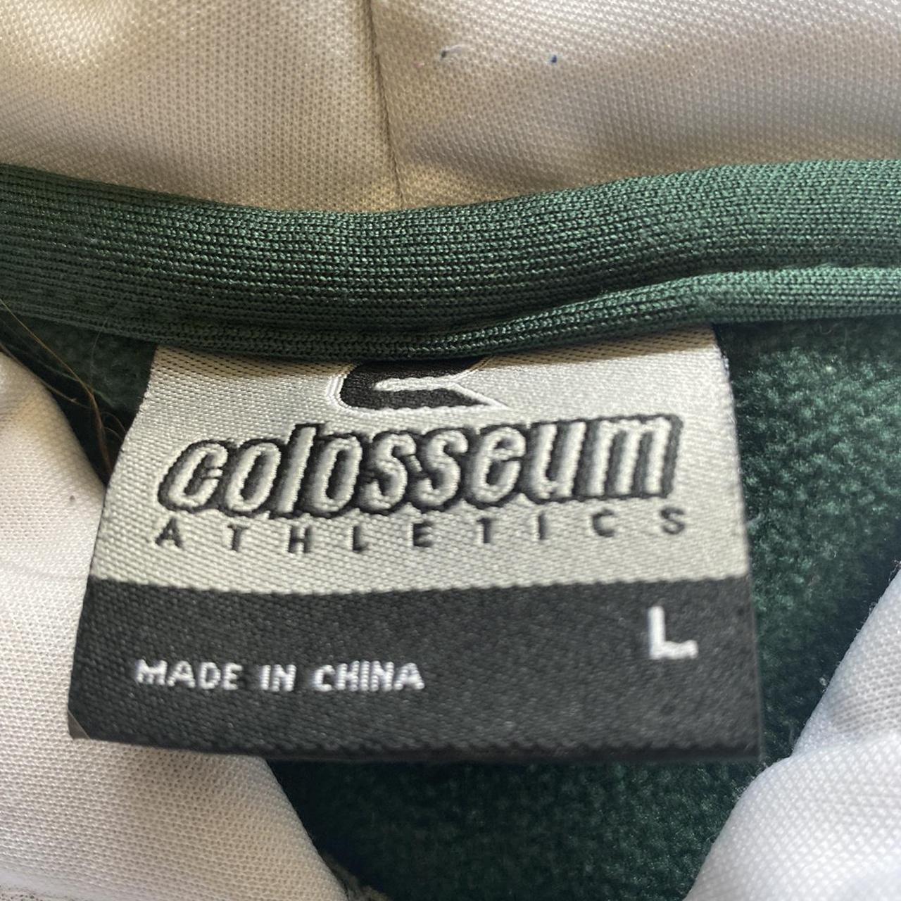 Colosseum Men's Green and White Hoodie (4)