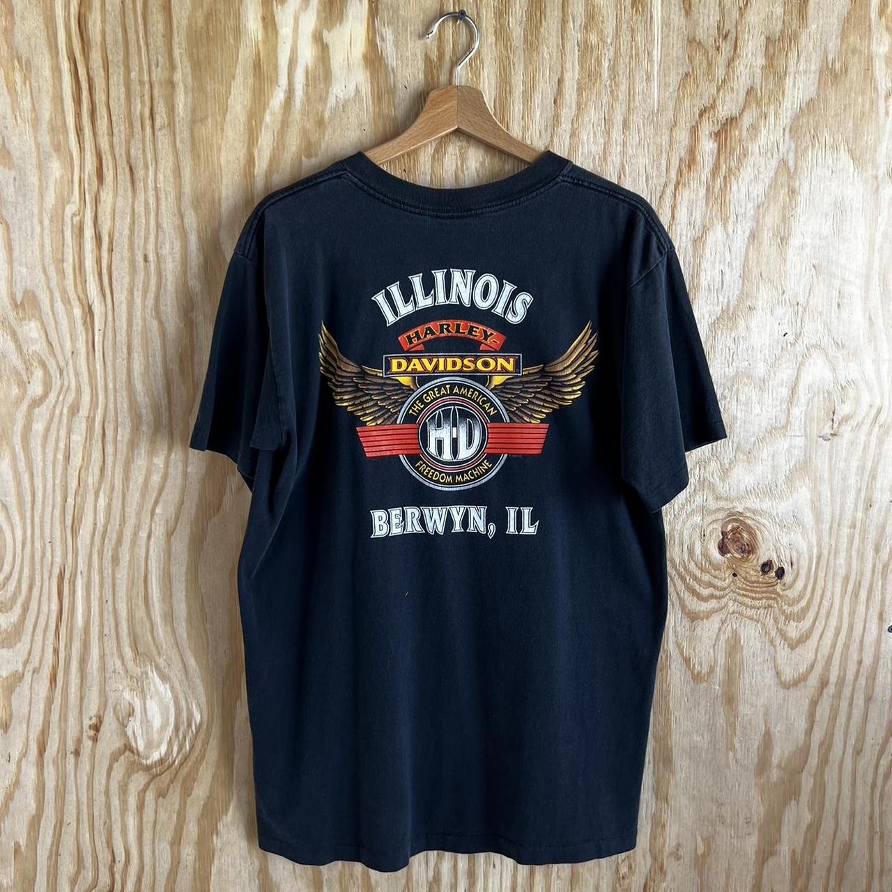 RARE Vintage 1996 Harley Davidson Single Stitch Made... - Depop