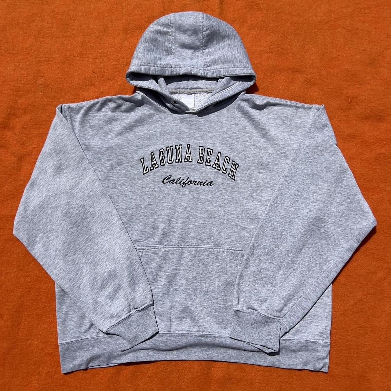 Amazing Vintage Embroidered Laguna Beach Hoodie Depop