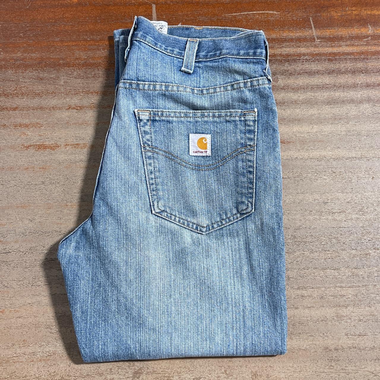 Carhartt jeans Colour - blue Measurements -... - Depop