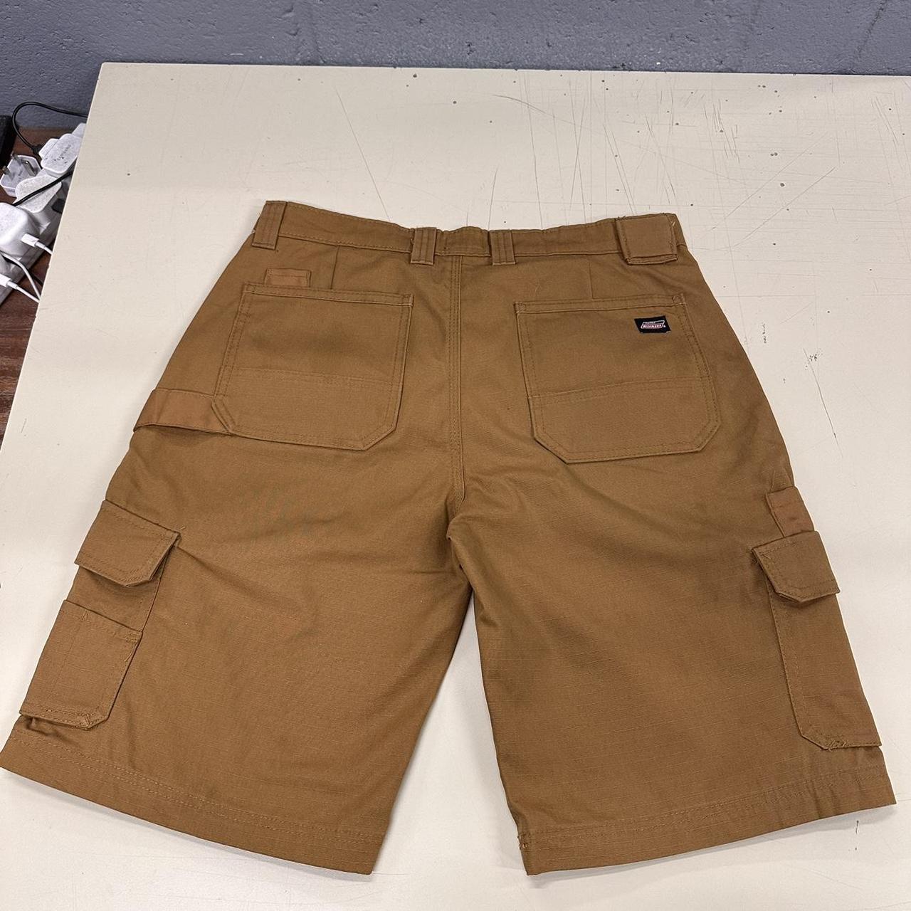Dickies cargo shorts Loose rap skate shorts Tan | Depop