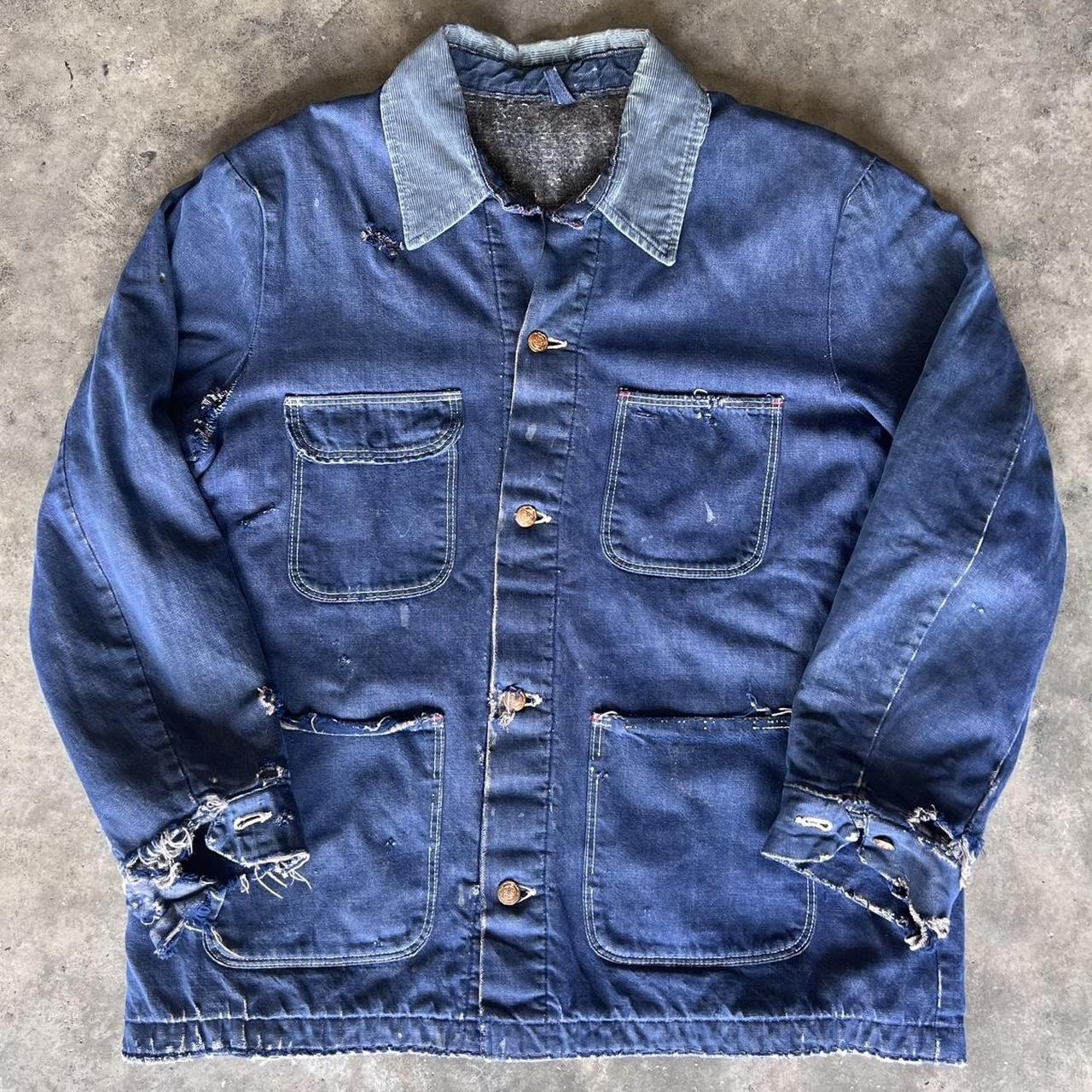 Wrangler Men's Overcoat - Navy/Blue - L – True Vi… - image 1