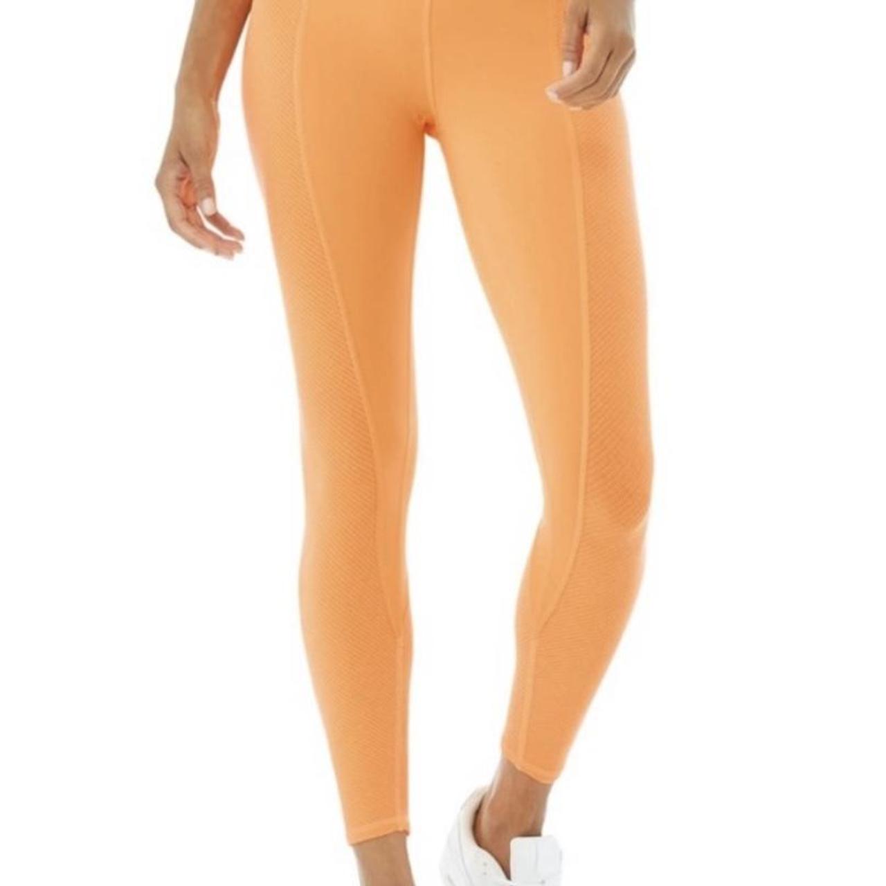 Alo Yoga It Girl Pants in Orange Size Medium