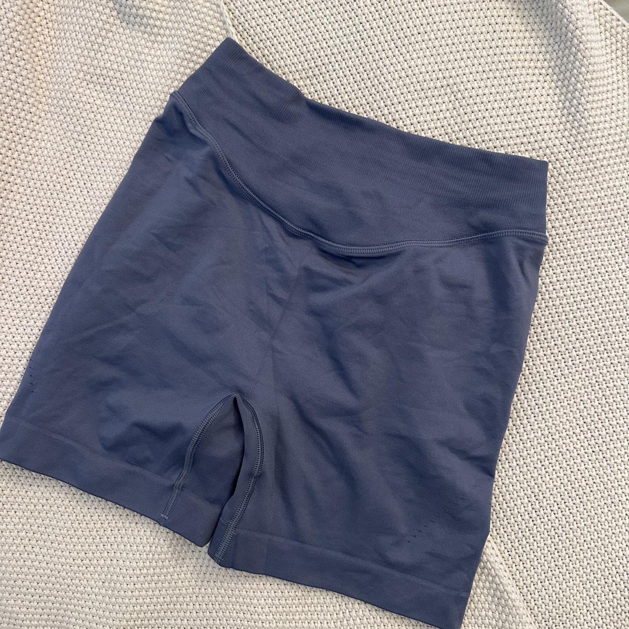 Gymshark Sweat Seamless Shorts - Evening Blue size - Depop