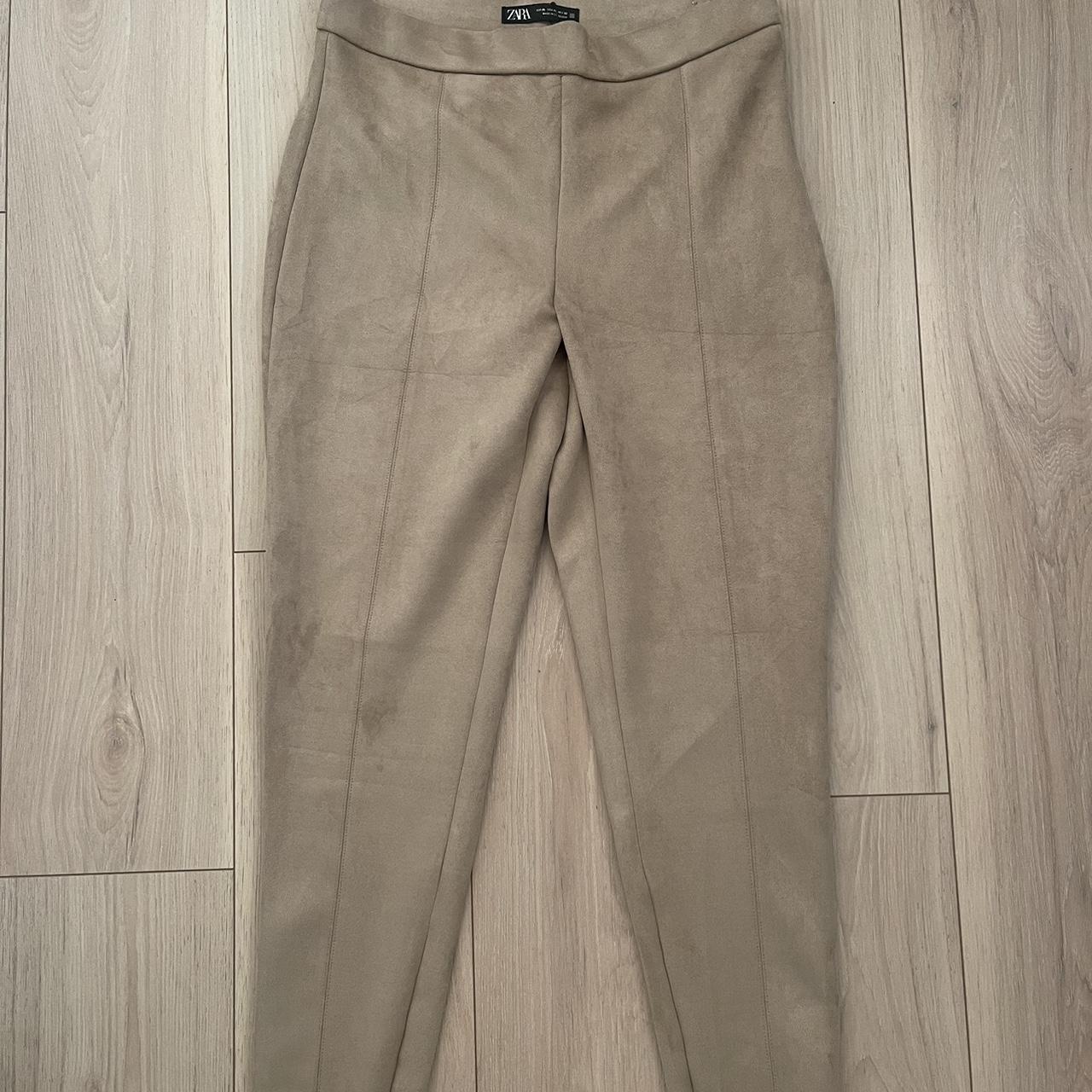 ZARA Faux Suede Leggings Details: