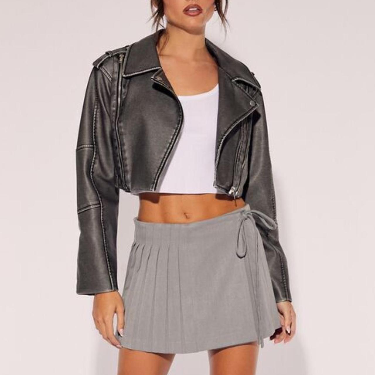 Grey pleated mini skirt forever 21 hotsell