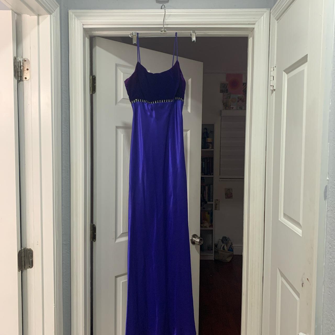 Purple prom/formal dress from the 90s through 80s... - Depop