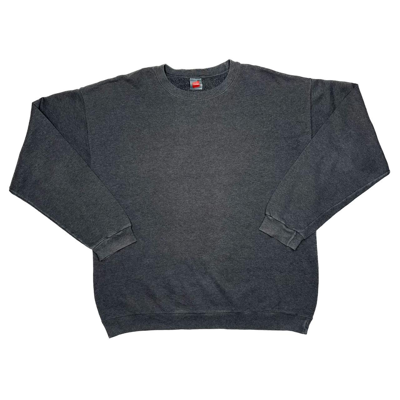 Hanes Men's Grey Sweatshirt Depop