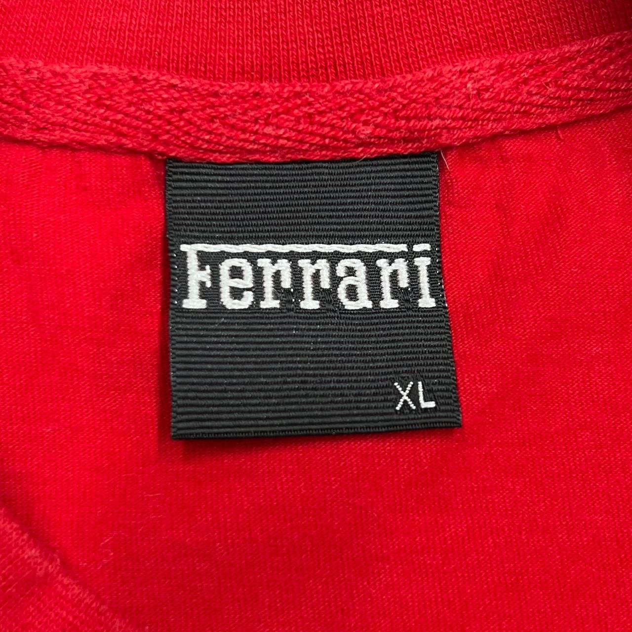 Ferrari Men's Red T-shirt | Depop