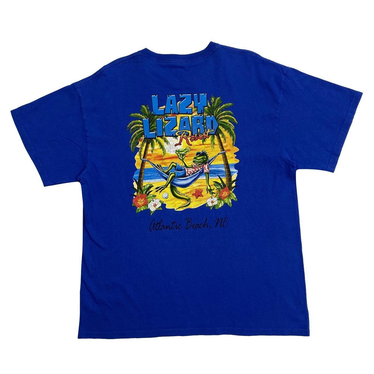 Early 00’s LAZY LIZARD RESORT “Atlantic Beach, NC”... - Depop