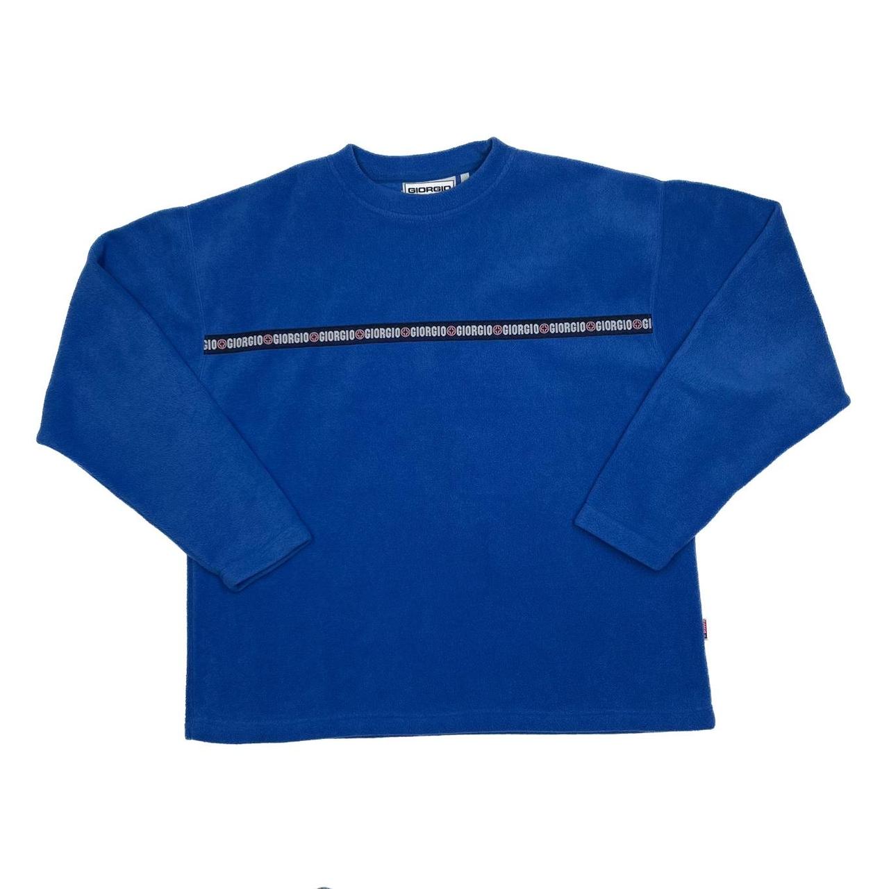 Giorgio Local Boyz Men's Blue Sweatshirt | Depop