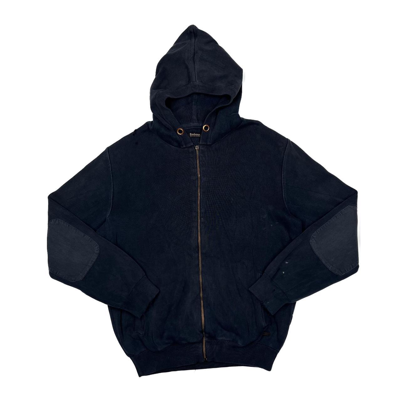 Barbour Men's Black Hoodie Depop