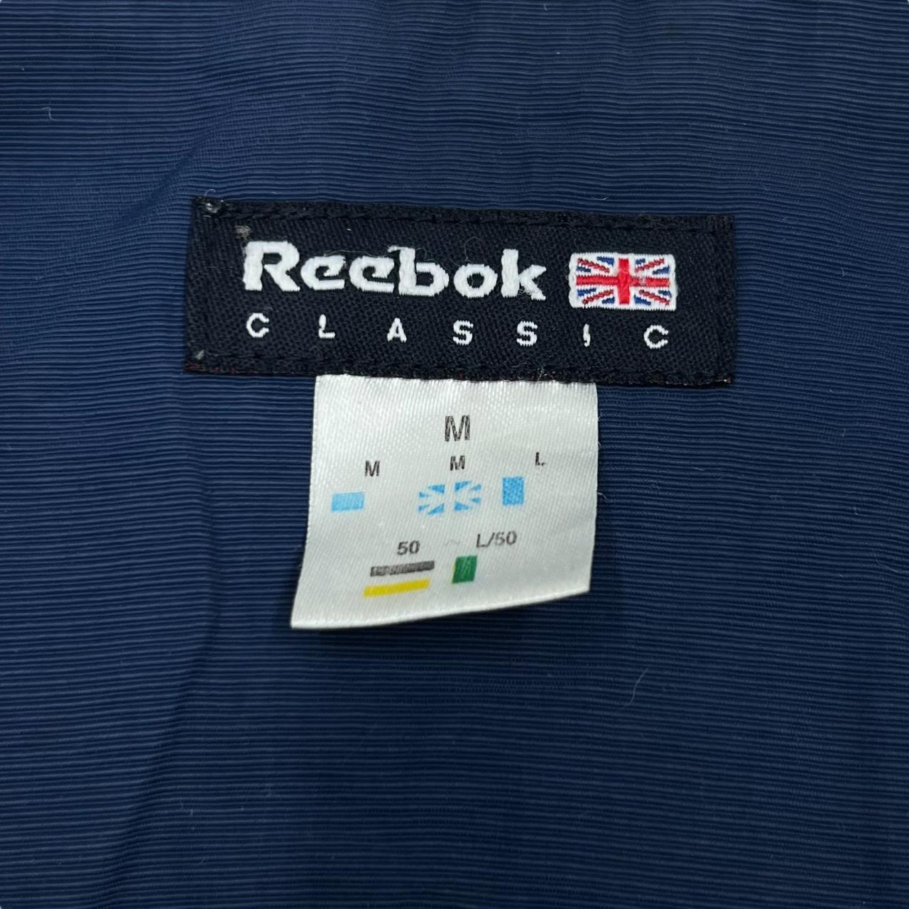 Early 00's REEBOK CLASSIC Mini Rubber Logo 1/4 Zip... - Depop