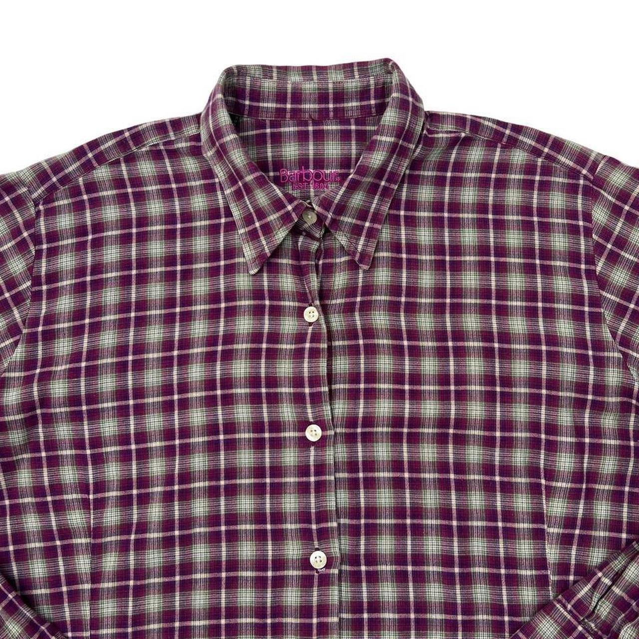 Barbour shirts womens purple online