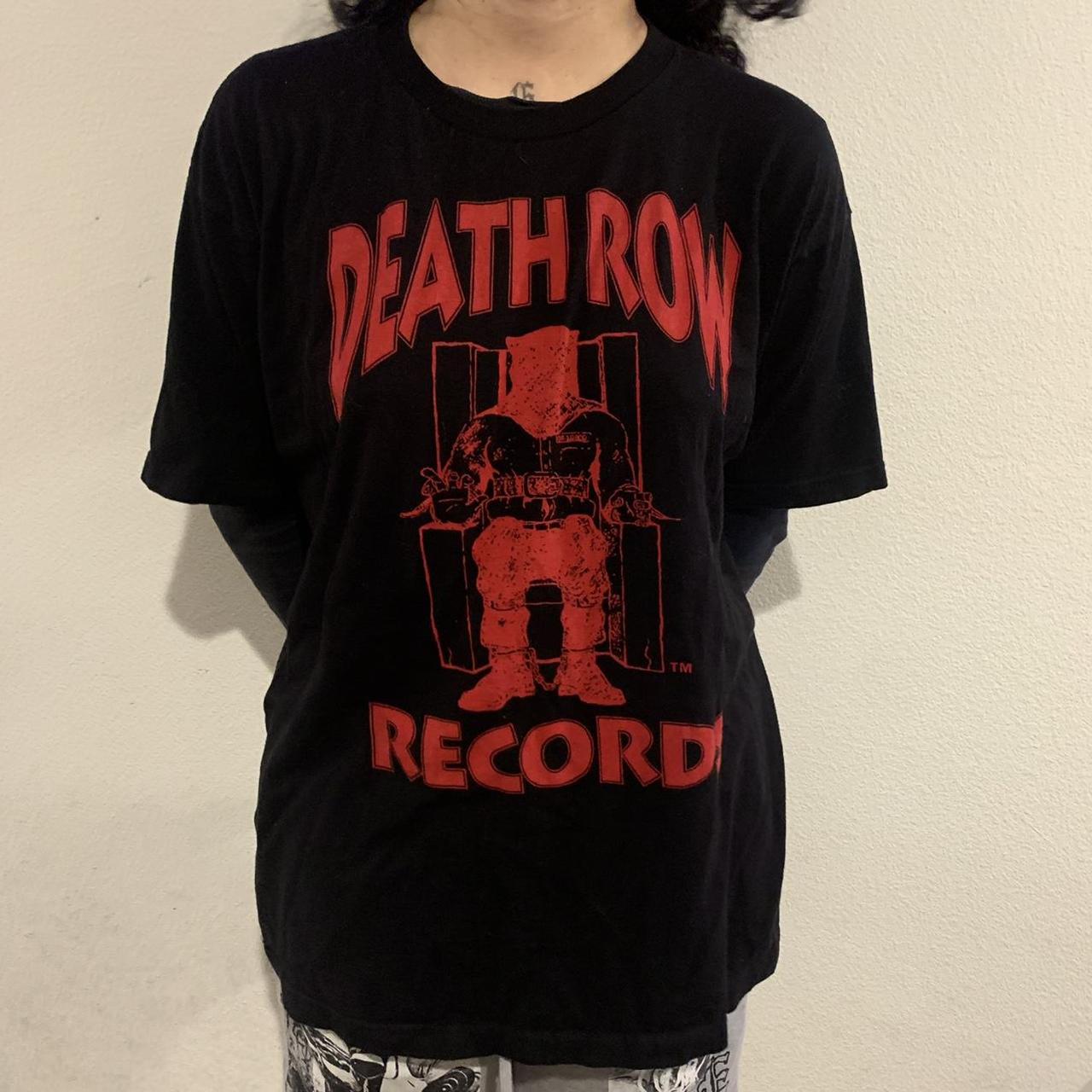 Black and red hot sale death row shirt