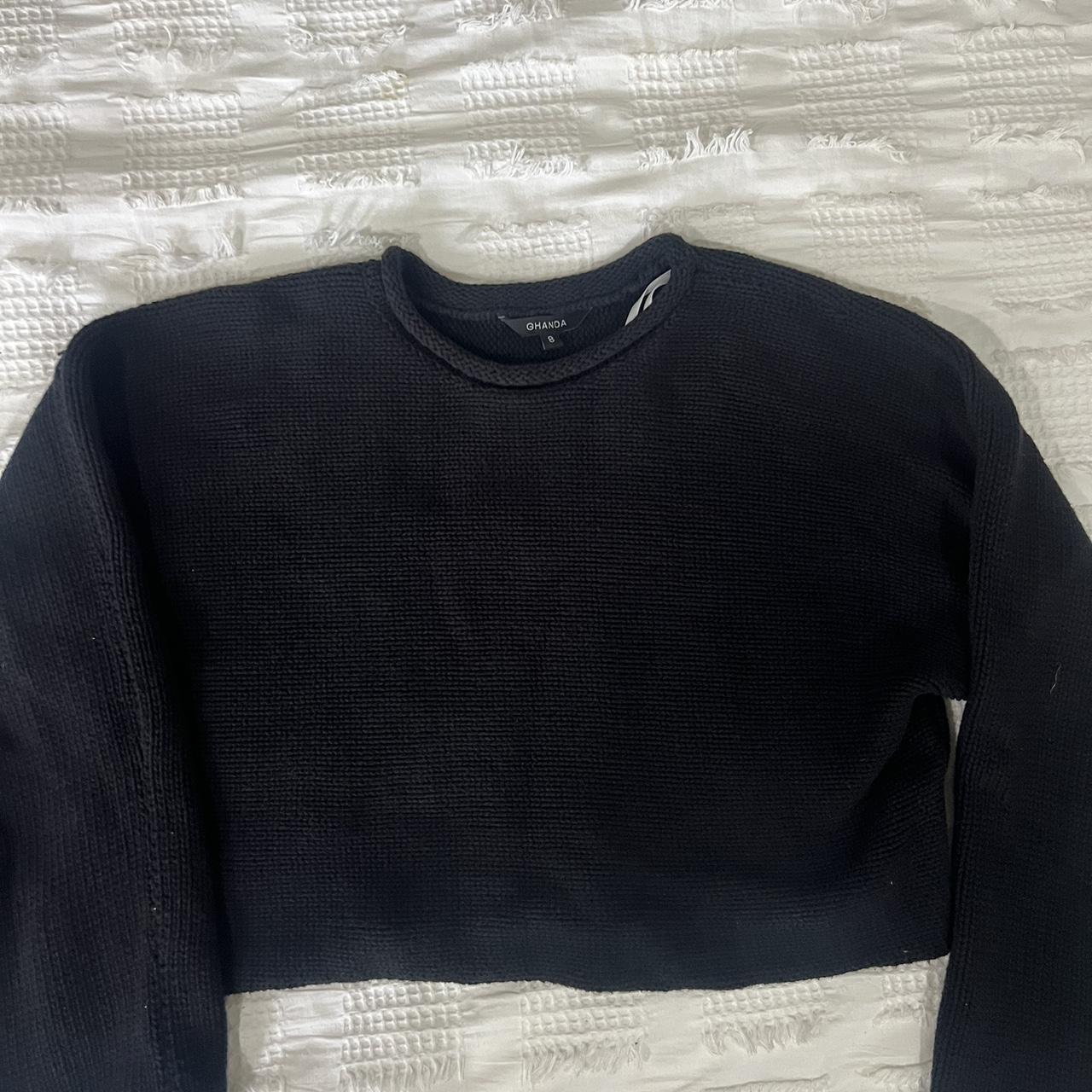 Ghanda black long sleeve knit. Only worn handful of... - Depop