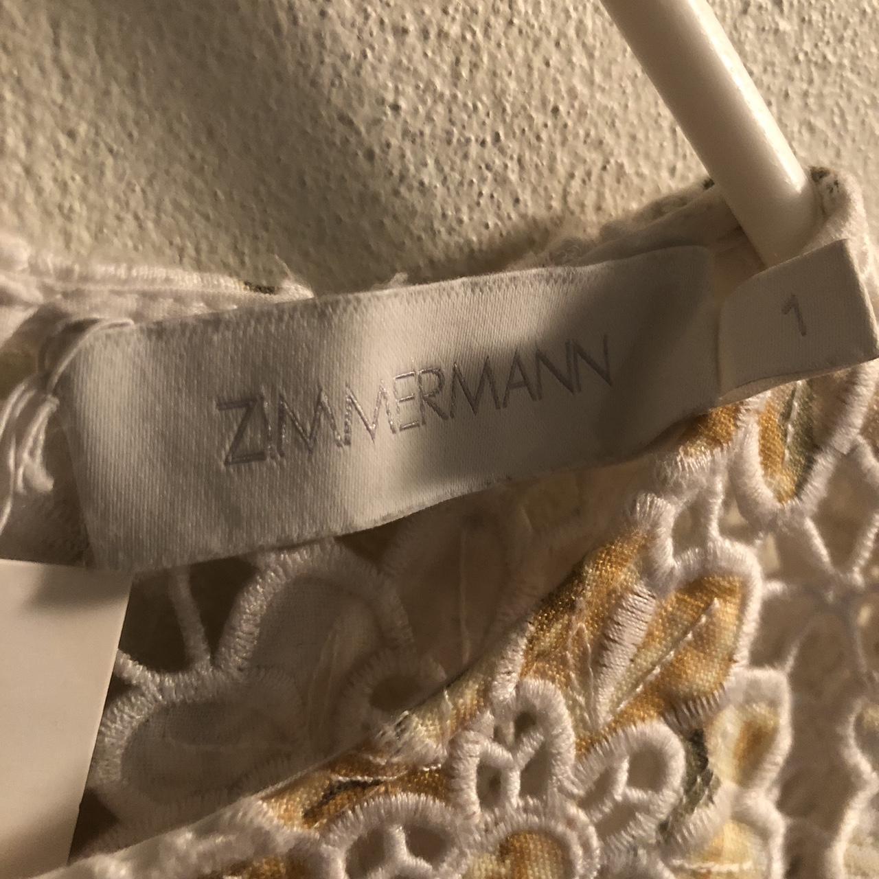 Zimmermann Amelie Embroidered Dress Brand Size 1,... Depop