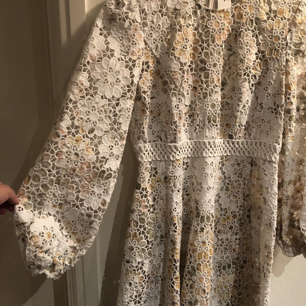 Zimmermann Amelie Embroidered Dress Brand Size 1,... Depop