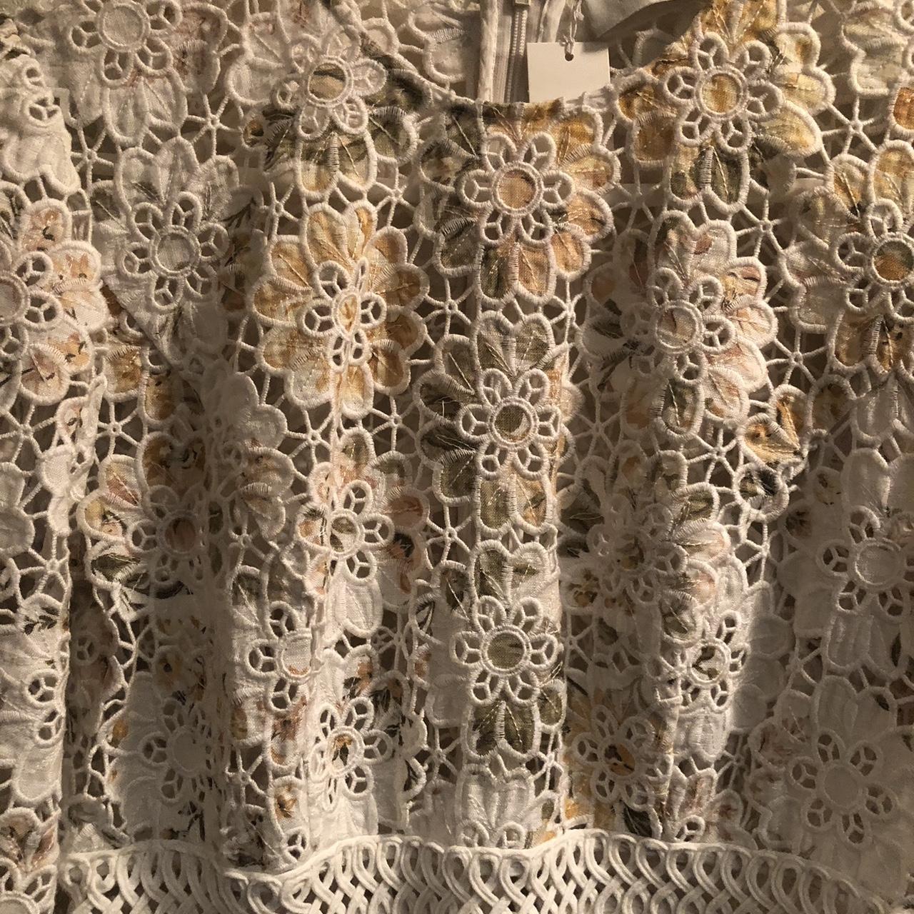 Zimmermann Amelie Embroidered Dress Brand Size 1,... Depop