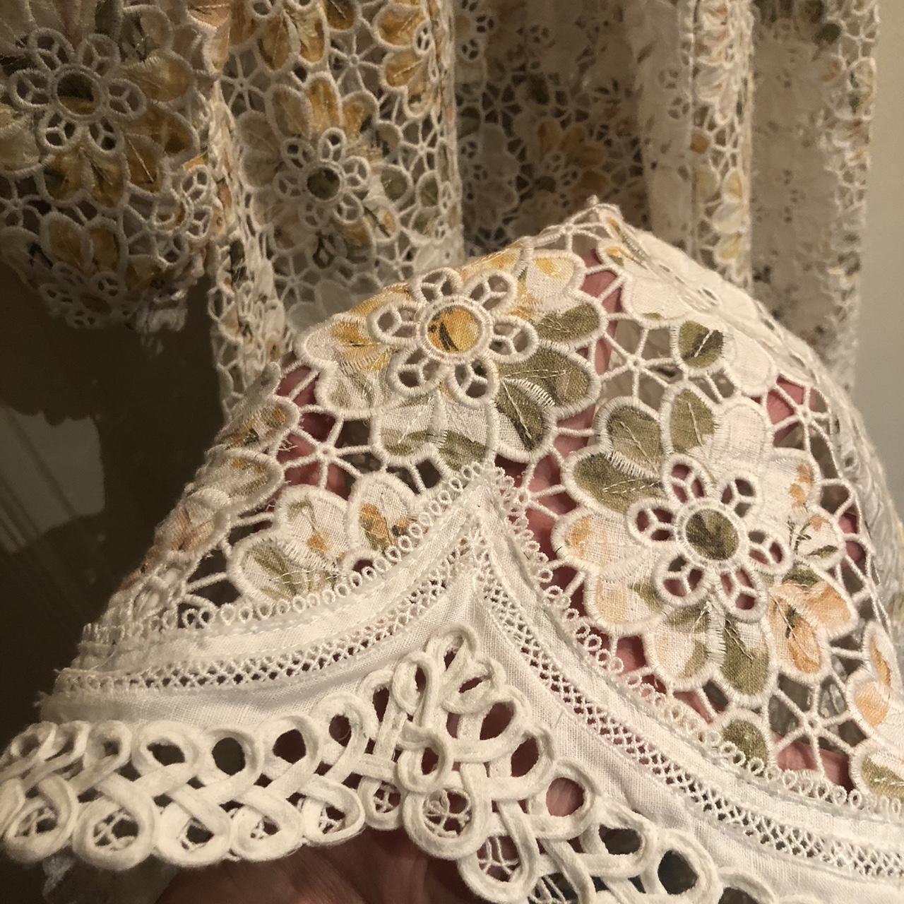 Zimmermann Amelie Embroidered Dress Brand Size 1,... Depop