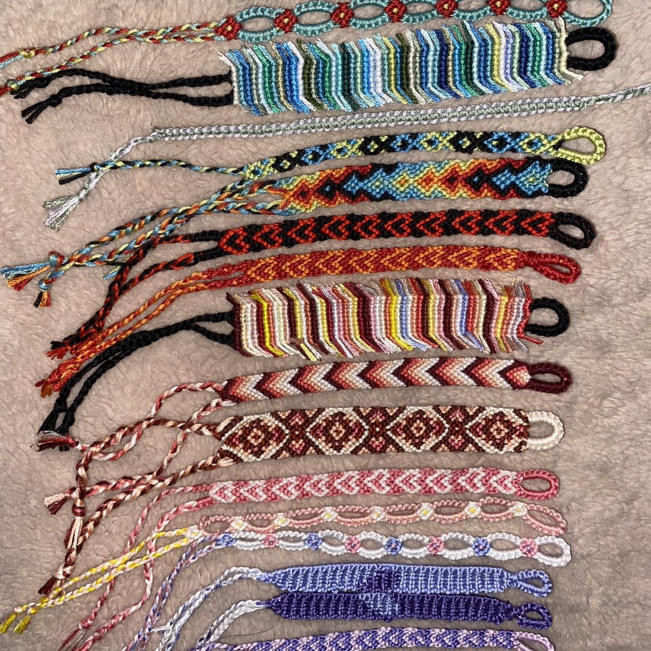 Koolau Types Of Yarn Bracelets Hand Knot Backward Knot Friendship