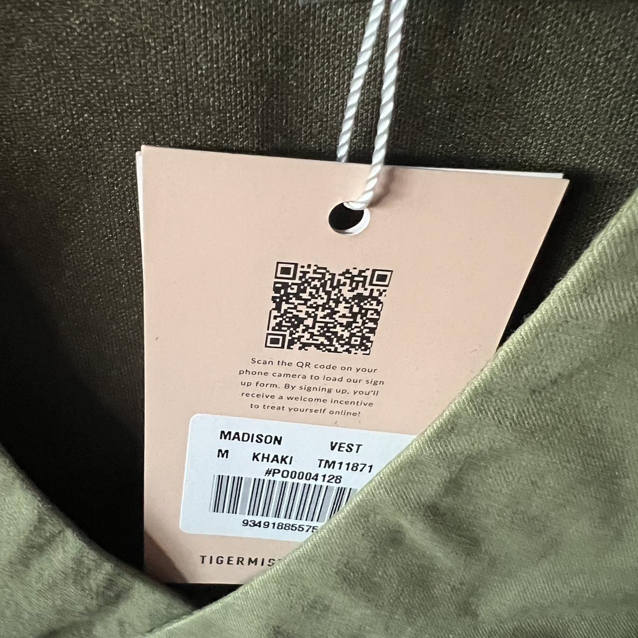 Tiger Mist Vest Khaki Green Size M - Depop