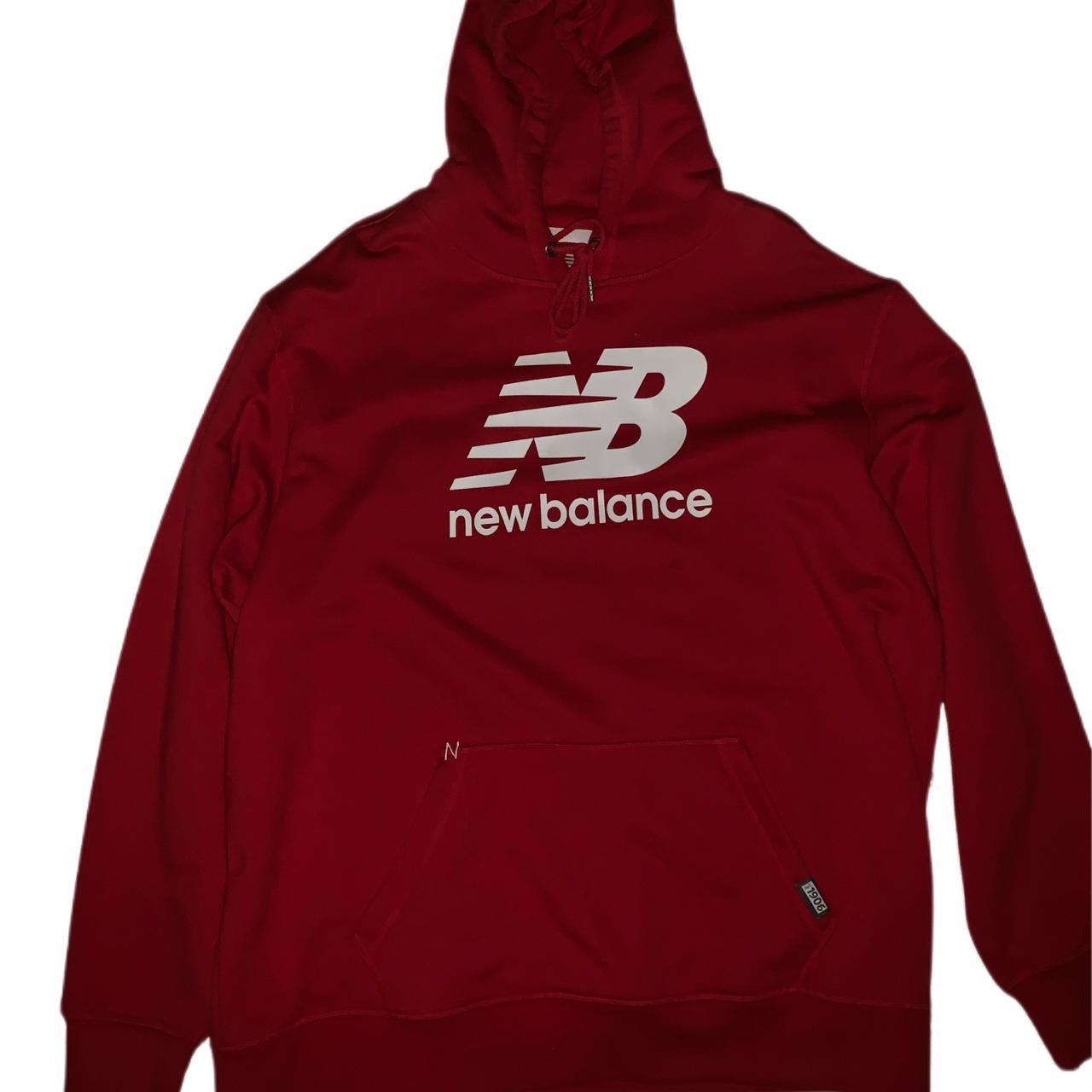 New balance red top hoodie