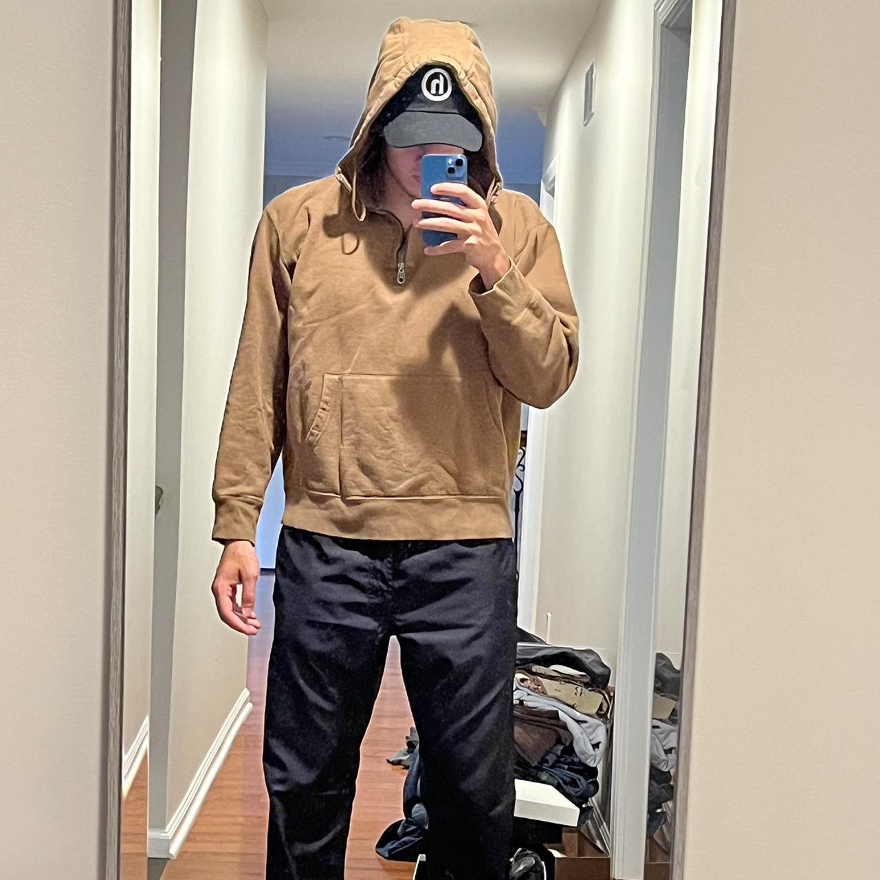 Late 90s / Y2K Vintage Gap Quarter Zip Hoodie Size - | Depop