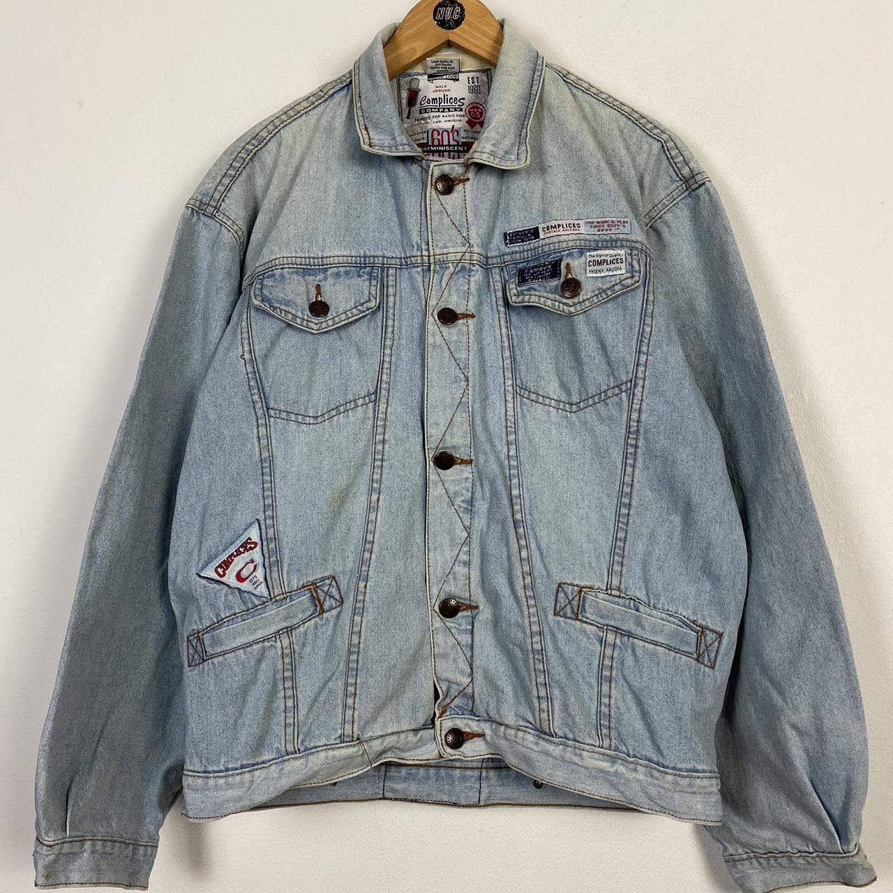 Men’s Complices “trucker” denim jacket Size medium... - Depop