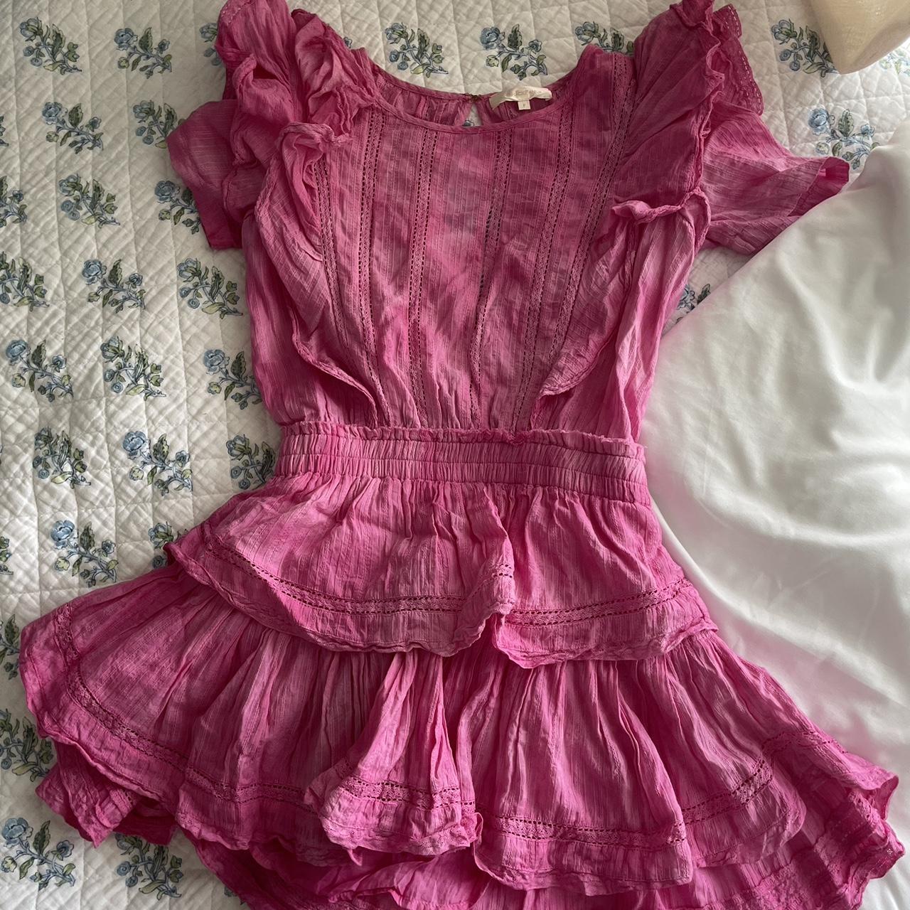 Pink LoveShackFancy dress. Size P (XXS). - Depop