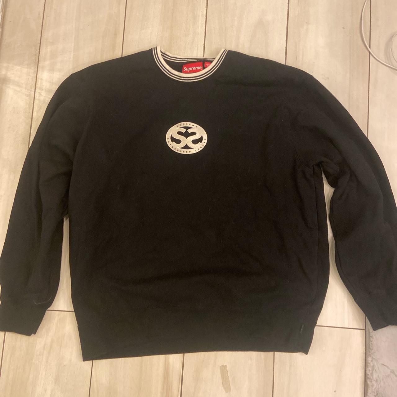 Supreme double S crewneck black size L